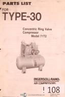Ingersoll Rand-Ingersoll-Ingersoll Rand Model 71T2, Type 30, Air Compressor Parts List Manual Year (1984)-71T2-Type 30-01